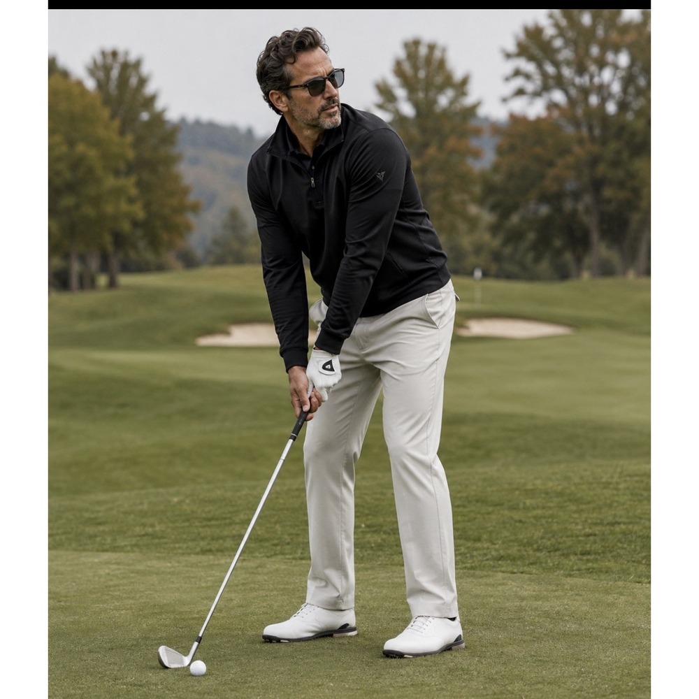 NWT CHASE 54 Performance Athletic Golf Pants Slacks Stretch Men 38 x 34 Gray